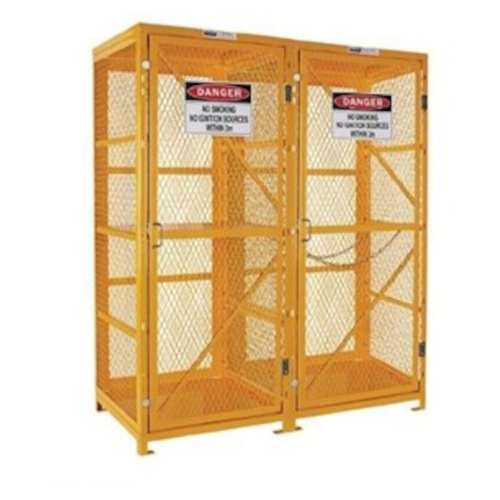 WORKWEAR, SAFETY & CORPORATE CLOTHING SPECIALISTS - Forklift & Gas Cylinder Storage Cage. 3 Storage Levels. (Comes Flat Packed - Assembly Required)