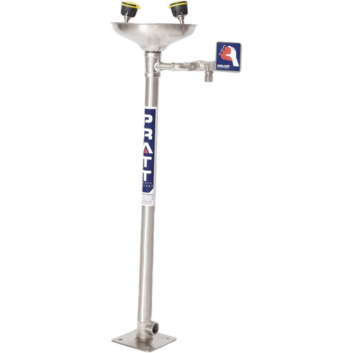 WORKWEAR, SAFETY & CORPORATE CLOTHING SPECIALISTS - PEDESTAL MOUNTED EYE WASH WITH BOWL - NO FOOT TREADLE