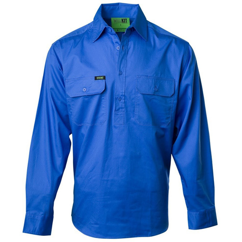 WORKWEAR, SAFETY & CORPORATE CLOTHING SPECIALISTS - DISCONTINUED - Lightweight Half Closed Country Shirt
