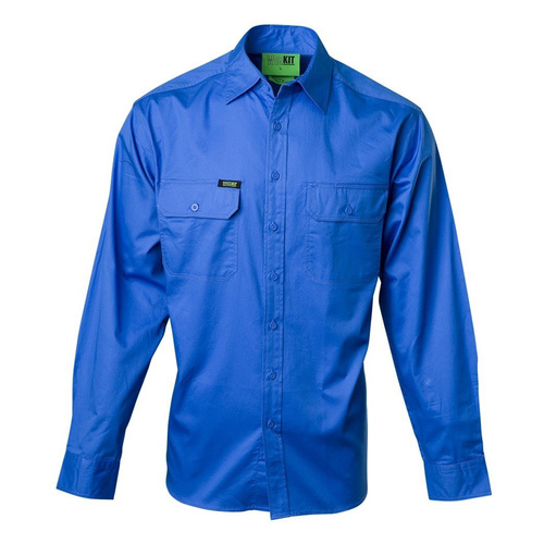 WORKWEAR, SAFETY & CORPORATE CLOTHING SPECIALISTS - DISCONTINUED - Lightweight Full Button Shirt