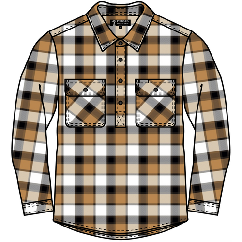 WORKWEAR, SAFETY & CORPORATE CLOTHING SPECIALISTS Hip Pocket Flannelette Shirt Men's Closed Front