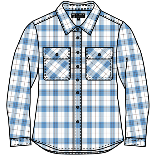 WORKWEAR, SAFETY & CORPORATE CLOTHING SPECIALISTS Hip Pocket Flannelette Shirt Women's Open Front