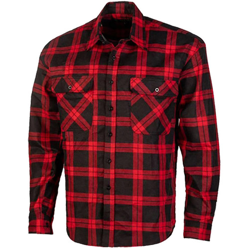 WORKWEAR, SAFETY & CORPORATE CLOTHING SPECIALISTS Open Front Flannelette Shirt