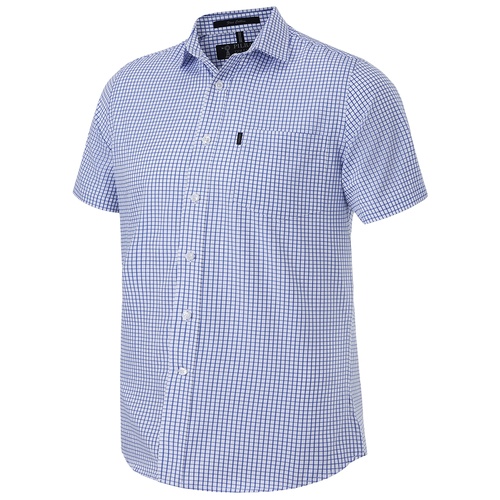 WORKWEAR, SAFETY & CORPORATE CLOTHING SPECIALISTS Pilbara Mens Y/D Check, Single Pocket, S/S Shirt