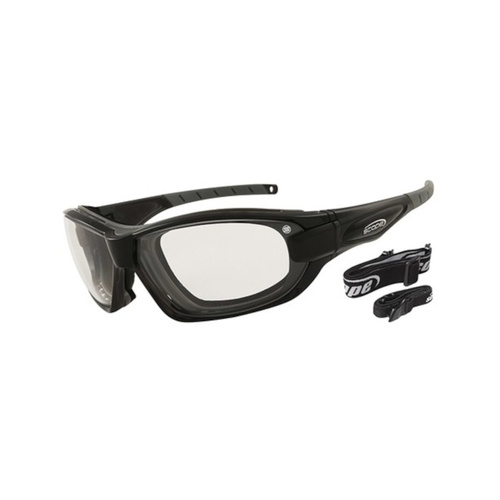 WORKWEAR, SAFETY & CORPORATE CLOTHING SPECIALISTS Genisys Plus Black Frame Titanium AF/AS Clear Lens