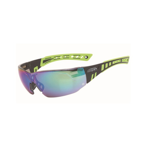 WORKWEAR, SAFETY & CORPORATE CLOTHING SPECIALISTS Speed Black/Green Frame Jade Mirror Lens (MOQ 10)