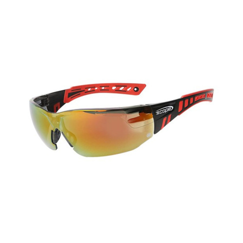 WORKWEAR, SAFETY & CORPORATE CLOTHING SPECIALISTS Speed Red/Black Frame Red Mirror Lens (MOQ 10)