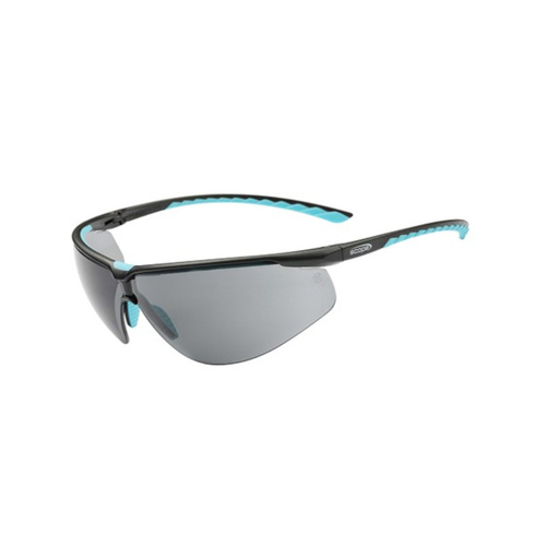 WORKWEAR, SAFETY & CORPORATE CLOTHING SPECIALISTS Air Flex Black/Blue Frame Smoke AF/AS Lens (MOQ 10)