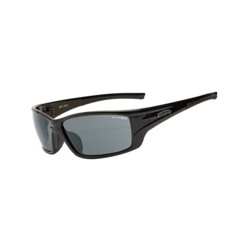 WORKWEAR, SAFETY & CORPORATE CLOTHING SPECIALISTS Spy Jet Black Frame Polarised Lens