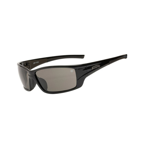 WORKWEAR, SAFETY & CORPORATE CLOTHING SPECIALISTS Spy Jet Black Frame AF/AS Smoke Lens