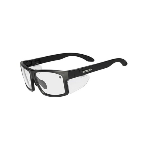 WORKWEAR, SAFETY & CORPORATE CLOTHING SPECIALISTS Cross Fit Frozen Blk Frame AF/AS Clear Lens/Inc Spare X-Fit Temples