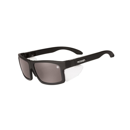 WORKWEAR, SAFETY & CORPORATE CLOTHING SPECIALISTS - Cross Fit Frozen Blk Frame AF/AS Smoke Lens/Inc Spare X-Fit Temples
