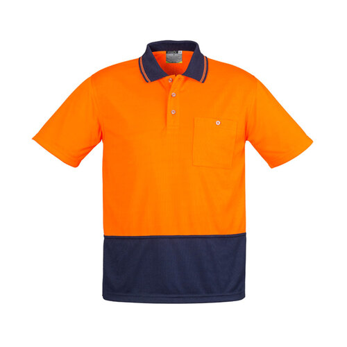 WORKWEAR, SAFETY & CORPORATE CLOTHING SPECIALISTS - Unisex Hi Vis Basic Spliced S/S Polo