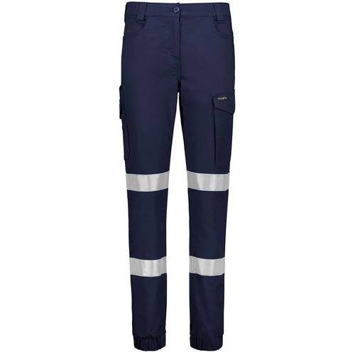 WORKWEAR, SAFETY & CORPORATE CLOTHING SPECIALISTS Womens Essential Stretch Taped Cargo Pant - Cuffed