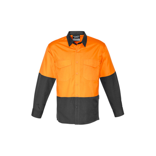 WORKWEAR, SAFETY & CORPORATE CLOTHING SPECIALISTS - Mens Rugged Cooling Hi Vis Spliced L/S Shirt