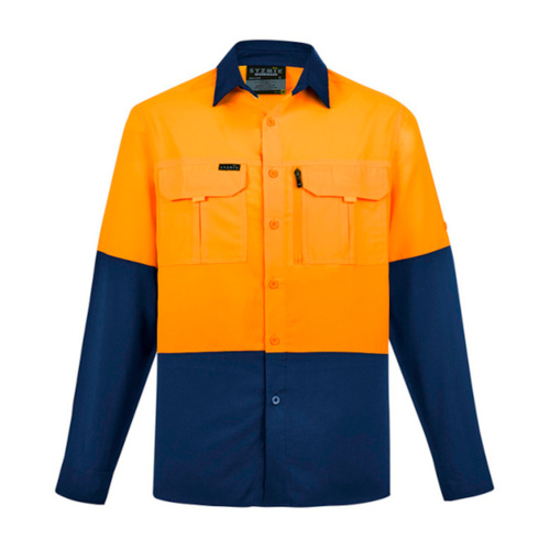 WORKWEAR, SAFETY & CORPORATE CLOTHING SPECIALISTS - Mens Hi Vis Outdoor L/S Shirt