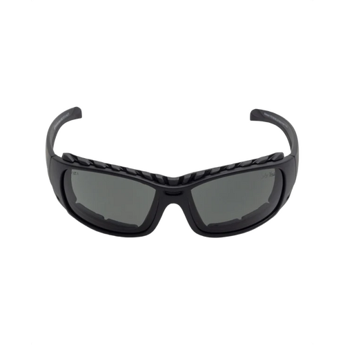 WORKWEAR, SAFETY & CORPORATE CLOTHING SPECIALISTS ARMOUR RSP5066 MBL.SM - Matt Black Frame, Smoke Polarized Lens - Safety Polarized