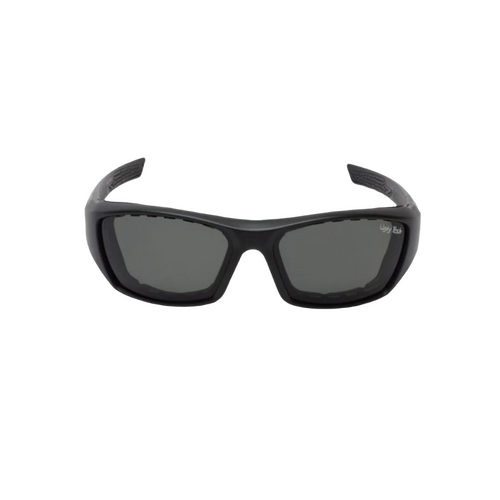 WORKWEAR, SAFETY & CORPORATE CLOTHING SPECIALISTS BULLET RSP303 MBL.SM - Matt Black Frame, Smoke Polarized Lens - Safety Polarized