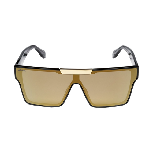 WORKWEAR, SAFETY & CORPORATE CLOTHING SPECIALISTS Flashback PR4320 BL.BZ - Shiny black frame, bronze multi coated polarised lens - Bronze Revo - One Size