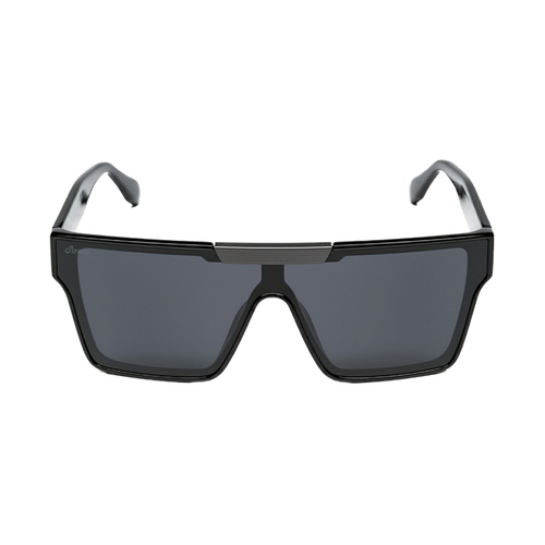 WORKWEAR, SAFETY & CORPORATE CLOTHING SPECIALISTS Flashback PR4320 BL.SM - Shiny black frame, smoke multi coated polarised lens