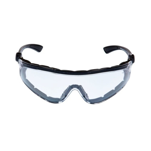 WORKWEAR, SAFETY & CORPORATE CLOTHING SPECIALISTS FLARE RS5959+PS MBL.C - Matt Black Frame, Clear Lens - Safety Glasses