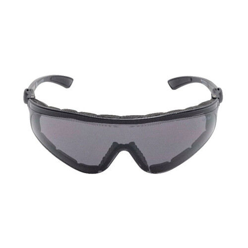 WORKWEAR, SAFETY & CORPORATE CLOTHING SPECIALISTS FLARE RS5959+PS MBL.SM - Matt Black Frame, Smoke Lens - Safety Glasses