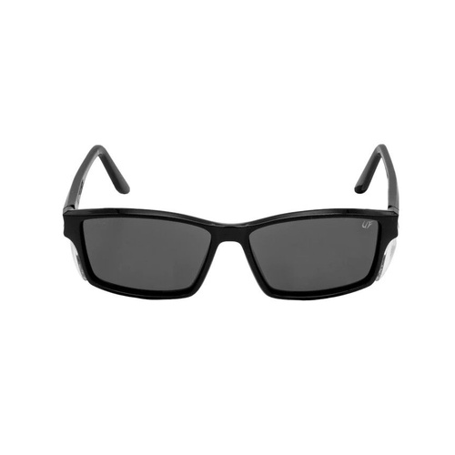 WORKWEAR, SAFETY & CORPORATE CLOTHING SPECIALISTS DISCONTINUED - TWISTER RS242 BL.SM - Shiny Black Frame, Smoke Lens - Professional Series
