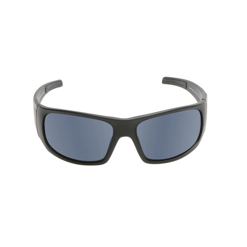 WORKWEAR, SAFETY & CORPORATE CLOTHING SPECIALISTS - TRADIE - Matt Black Frame, Smoke Lens - Safety Sunglass