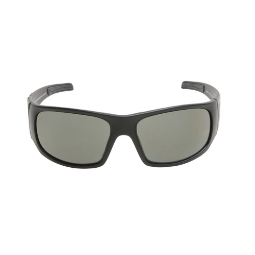 WORKWEAR, SAFETY & CORPORATE CLOTHING SPECIALISTS TRADIE - Matt Black Frame, Smoke Polarized Lens - Safety Sunglass