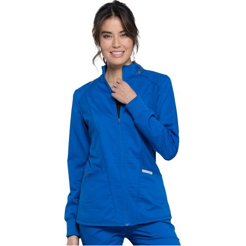 WORKWEAR, SAFETY & CORPORATE CLOTHING SPECIALISTS Revolution - Zip Front High-Low Jacket-Royal-2XS
